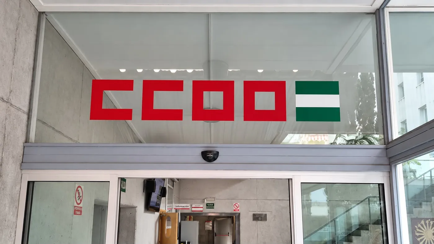 Lona de gran formato impresa para CCOO