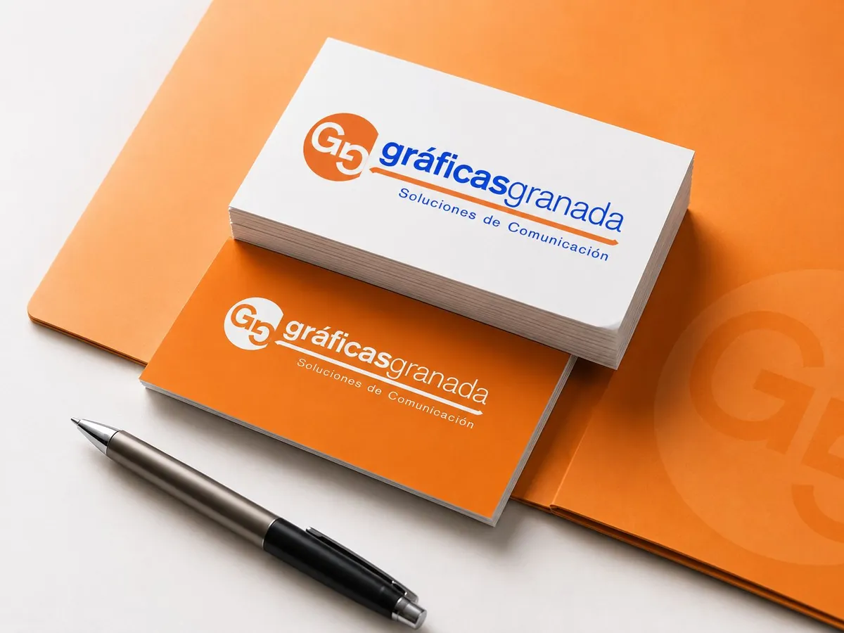 Tarjetas de visita impresas por Gráficas Granada, imprenta en Granada